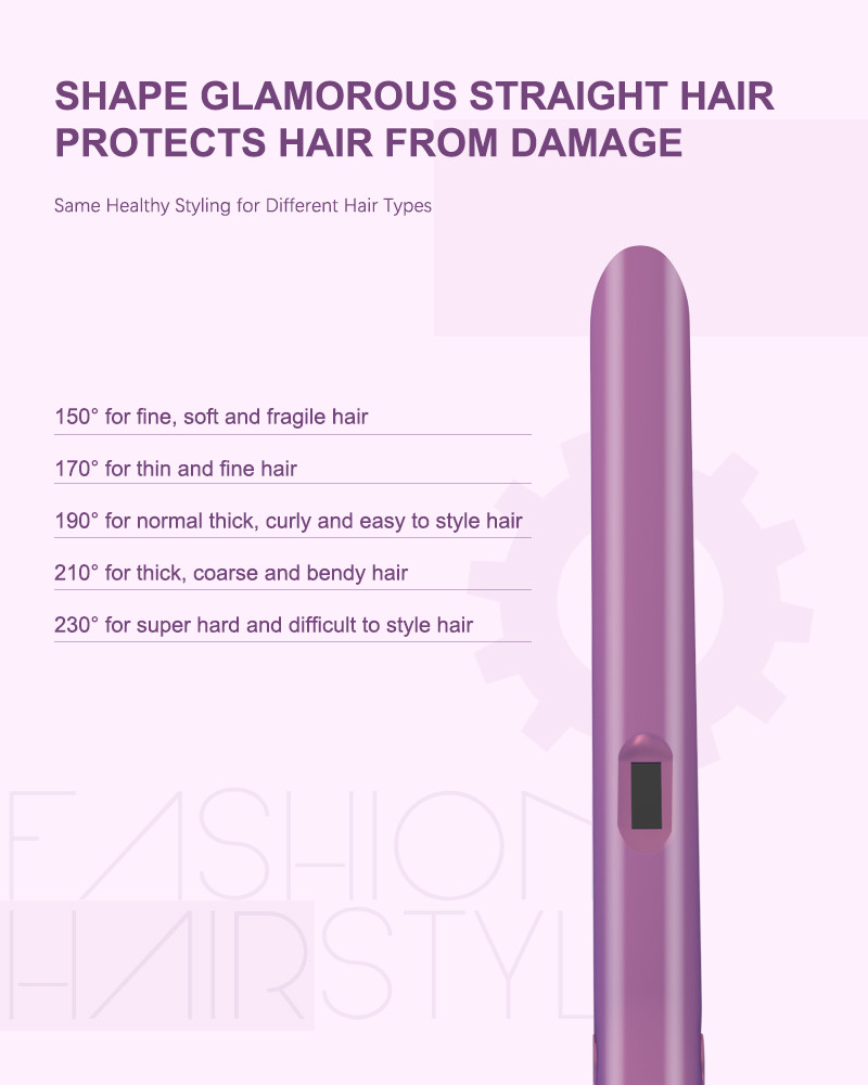 MCH heater 2 In 1 Hair Straightener Curling Iron With 3D Floating Plates