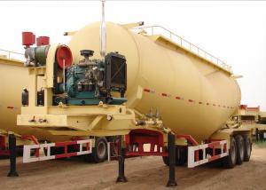 China Cement Powder Transport Dry Bulk Pneumatic Tank Trailers Tri Axles 39000L Volume wholesale