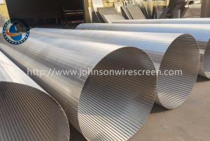 China Water Well Polishing Wedge Wire Filter Screen Wide Range Of Slot Widths Open Area wholesale