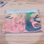 Glitter Pvc Holographic Bag Clear Laser Cosmetic Makeup Private Clothing Brand