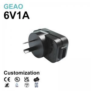 China 6W 6V 1A Mobile Phone USB Charger OEM / ODM Home Wall Charger wholesale