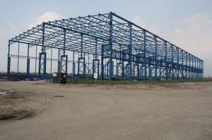 Posco Factory Building Steel Frame Light Gauge 43000 Square Meters