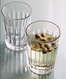 China Libbey F15641 High ball Drinking glasses juice glass stripe straight water glass wholesale
