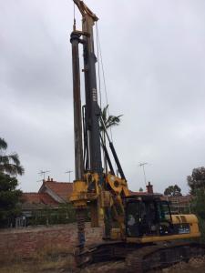 China Max Drilling Depth 68m Pile Driving Equipment , Borehole Drilling Machine 5~26 Rpm Rotation Speed KR220C wholesale