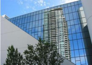 China Office Building Reflective Float Glass 2mm - 19mm Thickness Reflective Blue Glass wholesale