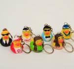 OEM Singer / Swan Character Mini Duck Keychains Toy BPA Free Vinyl Material