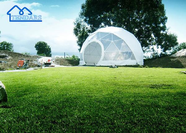 Luxury Rainproof Commercial Dome Tent Hotel Spherical With Bedrooms Pvc Dome