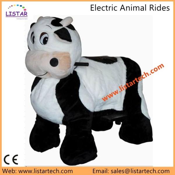 Electronic Walking Animal Ride, Kids Amusement Park Rides, Plush Animal Toys on