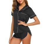 Button Down Silk 2 Pieces Womens Loungewear Set Women Pajama Set