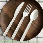100% Compostable Eco Friendly Biodegradable CPLA PLA Cutlery Disposable Forks
