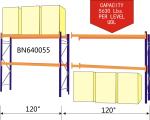 Extra Wider Heavy Duty Steel Pallet Racks , Industrial Warehouse Storage Racks