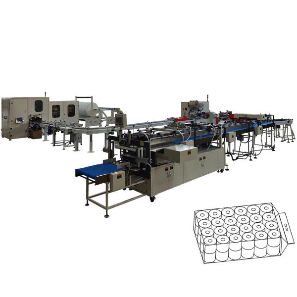 Bundle 48 Rolls Package Small Individual Toilet Roll Manufacturing Machine