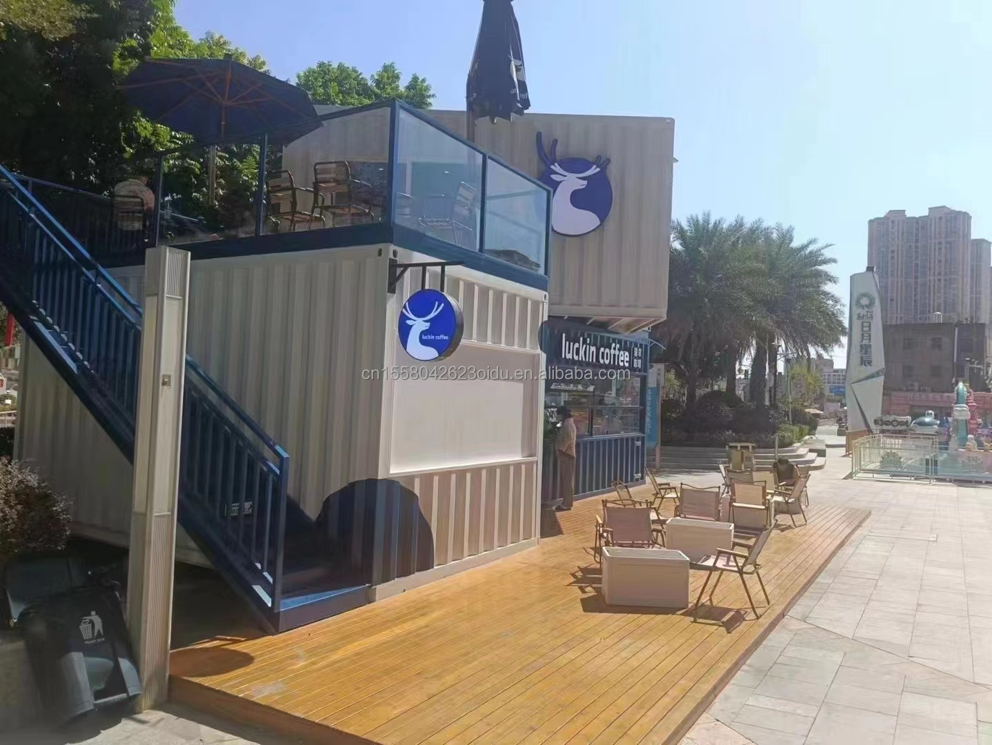 10ft 20ft Steel Shipping Container Prefabricated House Shop Bar Workshop Home Bedroom Hotel 40ft Size with Sandwich Panel
