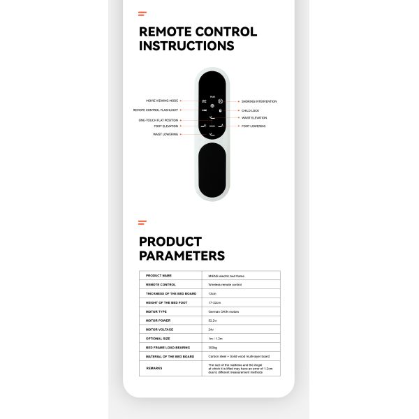 Wireless remote control sofa bed OEM ODM customized