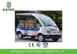 China 4 wheels Battery Powered Electric Passenger Car / Security Patrol Bus With Alarm Lamp wholesale