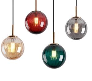 China 15CM Colorful Decorative Kid Room Glass Nordic Pendant Light wholesale
