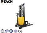 1.5 Ton Warehouse Lift Truck Semi Electric Pallet Stacker With Fixed Legs /