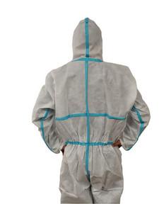 China SMS Nonwoven Disposable Protective Suit , white Disposable Hospital Gowns wholesale