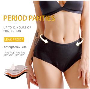 China High Rise Period Underwear Panties Cotton 4 Layers Leak Proof Menstrual Panties wholesale