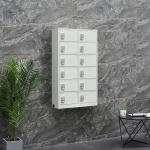 Digital Password Lock Cell Phone Storage Cabinet Non Shaking 12 Doors Wall