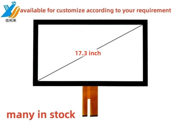 17.3" Multi touch projected capacitive (PCAP) GG touch screen panel AR AG waterproof oilproof pen touch glove touch Tft LCD Display LED Monitor