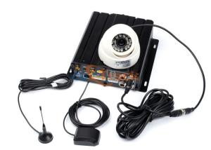 China Black 4 ch Car Mobile DVR With 3G Sim Card , Wireless Network DVR wholesale