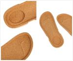 Antibacteria Sandals Natural Cork Sole Shoe Inserts Anti Vibrations