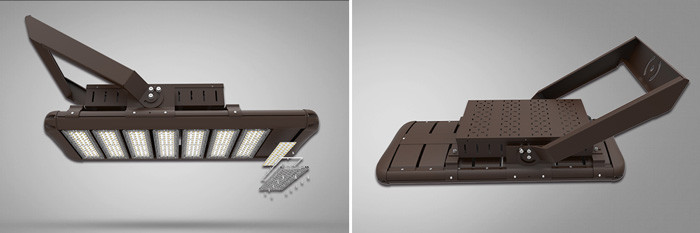 120- 1200W Outdoor LED Flood Lights Ultra Bright 165LPW 192000Lm Aluminum Alloy