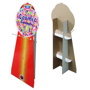 China Cosmetic Products Cardboard Standee Display Offset Printing Knocked Down Packing wholesale