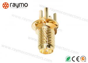 China Interconnections 50 Ohm Miniature Circular Connectors , Rf Connector With Gold Plated wholesale