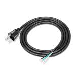 High Quality American Power Cord 3 Pin Black Pvc 3 Prong Pure Copper Spot 18awg