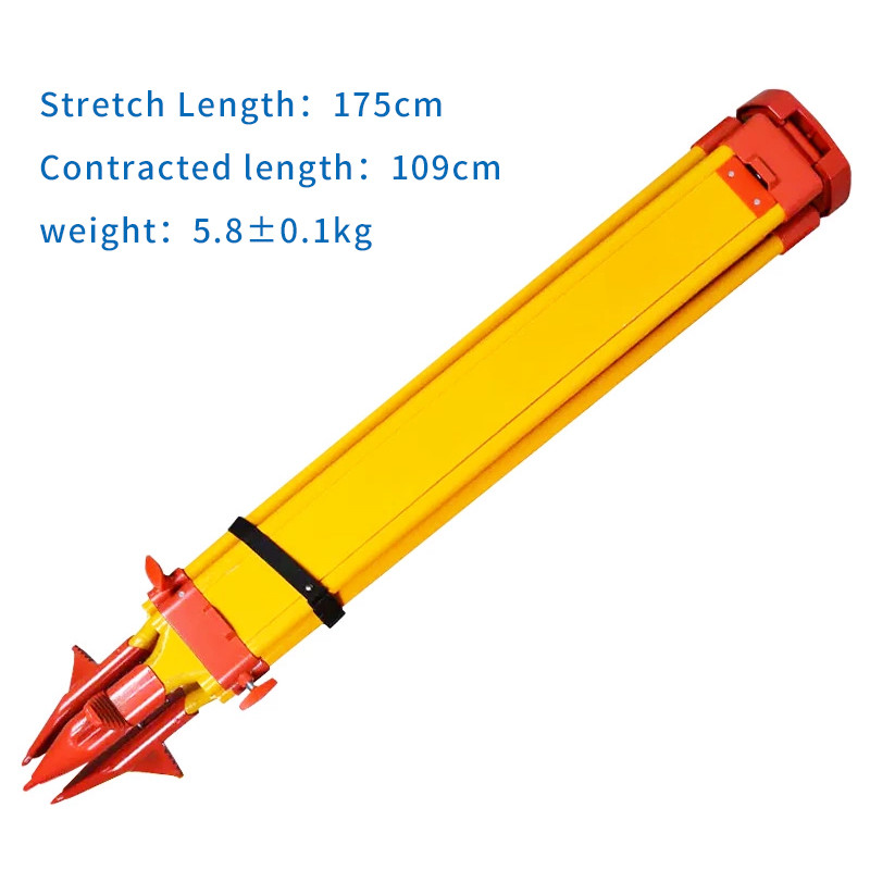 Wooden Tripod Aluminum Alloy Solid Levelling Station Theodolite Surveying Bracket