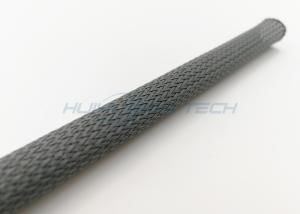 China High Density Nylon Expandable Braided Sleeving Black Color For Cable Protection wholesale