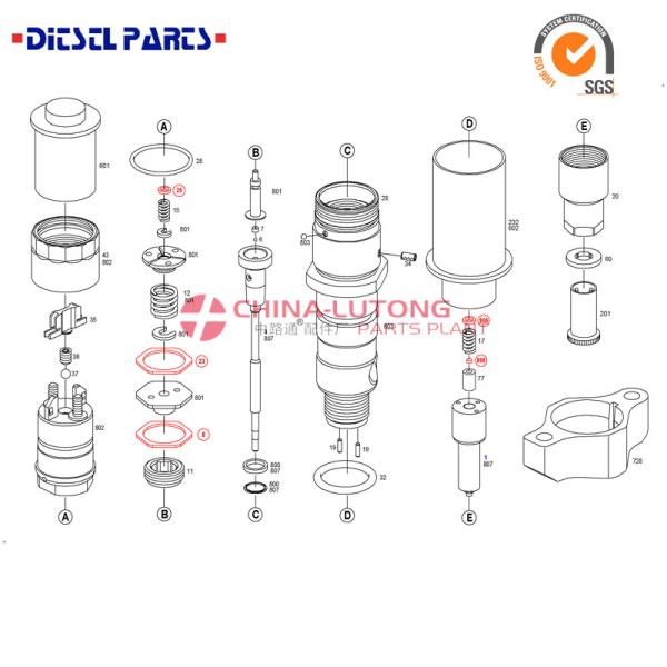 Fuel Injector EJBR02101Z common rail injector for Renualt