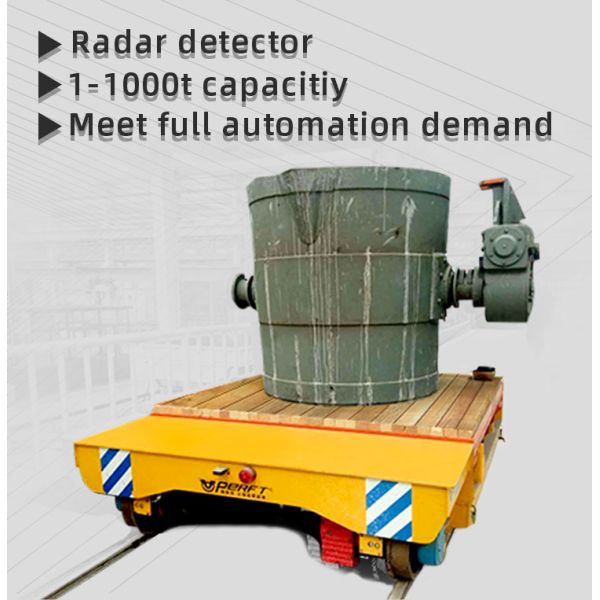Cross Rail Transfer Cart Battery Powered Flat Cart With Electrical Control System For Precise Control Of Movement Direction And Speed