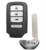 China Honda Keyless Entry Vehicle Remote Key Car Smart Key Fob 6.6*3.6CM 4 Buttons wholesale
