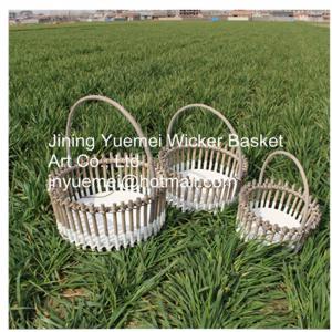 China 2016 wood piece basket log basket storage basket sets wholesale
