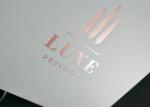 Gold Stamping Logo Flat Gift Boxes With Lids , Magnetic Closure Foldable Gift