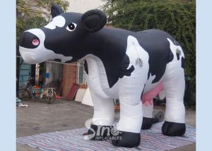 China Huge Inflatable Milk Cow Model PVC Coated Nylon Durable For Advertising wholesale