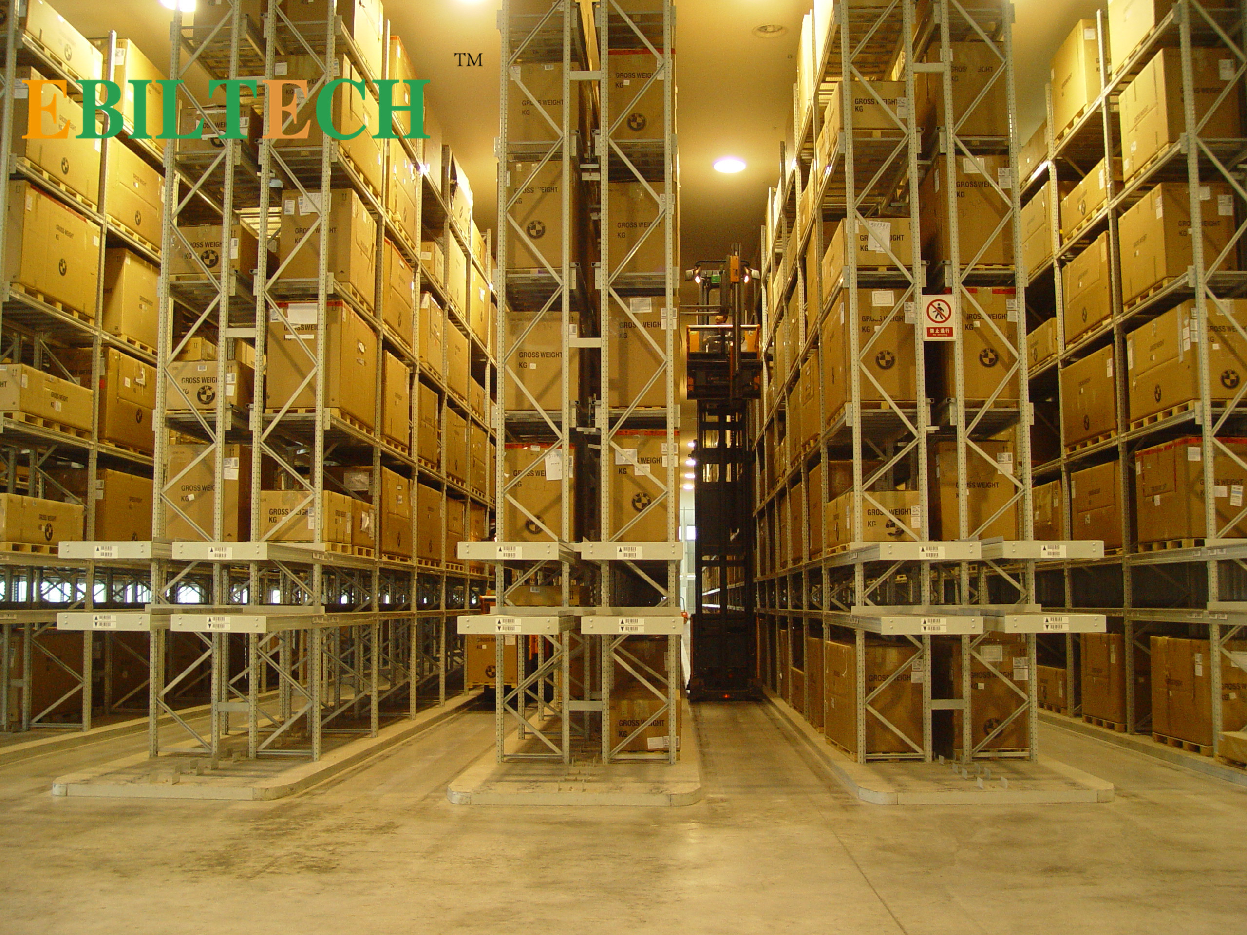 ISO Warehouse VNA Racking System Flour Selective Customized Printing Galvanized Storage