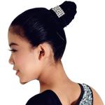 Ballet Lyrical Dance Dress Accessory Crystal Hair Elastic Bands Party Performanc