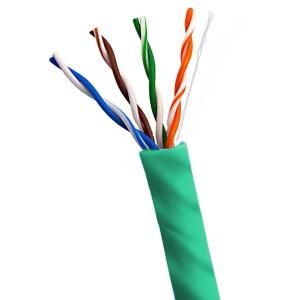 China PVC Jacket UTP CMP CAT6A Plenum 1000ft 23AWG 10Gbps For Green Jacket wholesale
