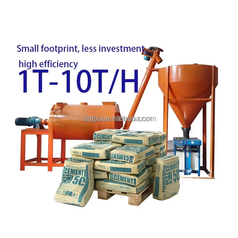New Small Automatic Ceramic Mortar Mixing Packaging Machine for Dry Mortar Production Line 1-10T/h