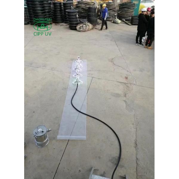 High voltage light source for UV CIPP equipment to fix sewers by no-dig method