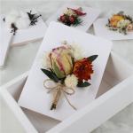 Custom Flower Cards Handmade , Mini Creative Flower Bouquet Card