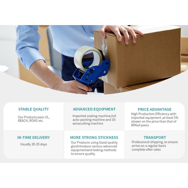 High-Temperature Transparent Tissue Paper Tape Packaging Box Double-Sided Light Strip Foam Panel Heat-Resistant