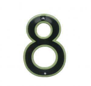 China Customized Reflective House Numbers Signs Glow In The Dark For Street Door on sale