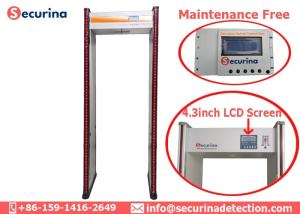 China Full Body Walk Through Security Detector Door Frame Arched Metal Scaner 8 Zones wholesale