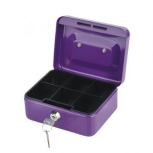 China 6 Metal Material Cash Box With  Key Lock Security Money Coin Safe Box Money Box wholesale