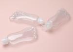 Foot Shape 30ml 60ml Plastic Keychain Refillable Bottle With Flip Cap